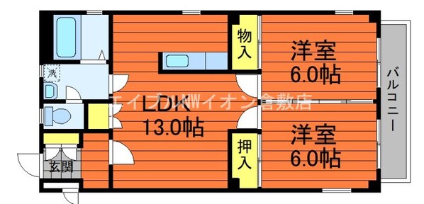 オノフラッツの物件間取画像